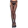 Leg Avenue - Fishnet Suspender pantyhose - Black Product image